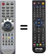 Replacement remote control HVS54917