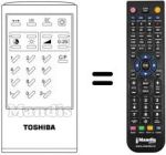 Gleichwertige Fernbedienung Toshiba SEC14170