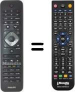 Replacement remote control Philips WHV12490