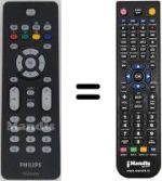 Replacement remote control Philips SEC0787