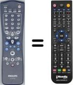 Replacement remote control Philips SEC2711
