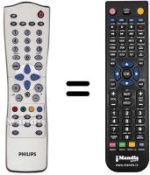 Replacement remote control Philips WHV15746