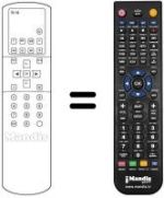 Replacement remote control Toshiba WHV14669
