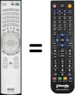 Gleichwertige Fernbedienung Sony SEC3116