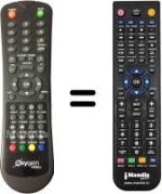 Replacement remote control 19-140 BYT 128 R