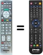 Gleichwertige Fernbedienung Panasonic WHV12224