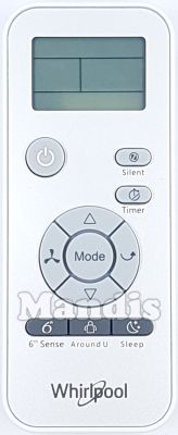 Original remote control WHIRLPOOL DG11J2-32 (488000560614)