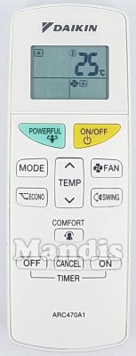 Originalfernbedienung DAIKIN ARC470A1