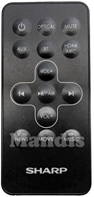 Original remote control SHARP HT-SBW160-1