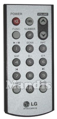 Original remote control LG 6710CCAR01B