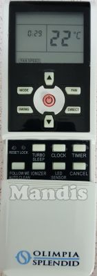 Original remote control OLIMPIA SPLENDID Splendid
