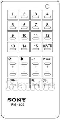 Originalfernbedienung SONY RM 605 (A1009022A) Originalfernbedienung SONY RM 605 (A1009022A)