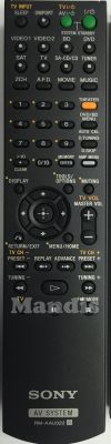 Originalfernbedienung SONY RM-AAU022