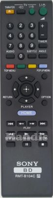 Originalfernbedienung SONY RMT-B104C Originalfernbedienung SONY RMT-B104C