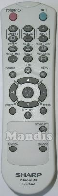 Originalfernbedienung SHARP GB015WJ (RRMCGB015WJSB)