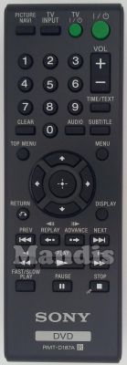 Originalfernbedienung SONY RMT-D187A (148700511) Originalfernbedienung SONY RMT-D187A (148700511)