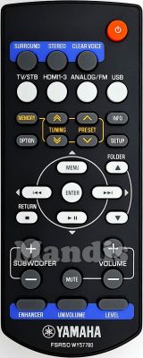 Originalfernbedienung YAMAHA FSR50 (WY577800)
