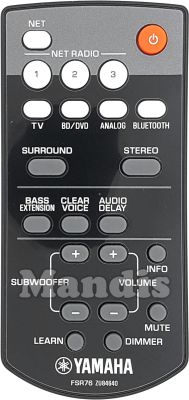 Originalfernbedienung YAMAHA FSR76 (ZU846400)