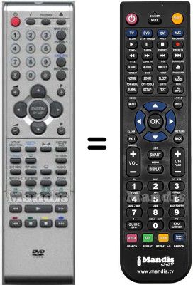 Replacement remote control Orion 076R0PK011