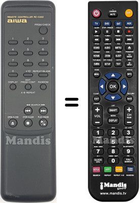 Gleichwertige Fernbedienung RC-C202