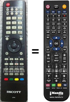 Gleichwertige Fernbedienung Scott LTVX