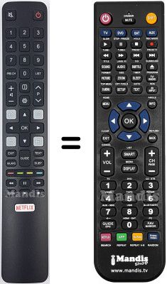Replacement remote control Thomson 06IRPT45IRCHF802