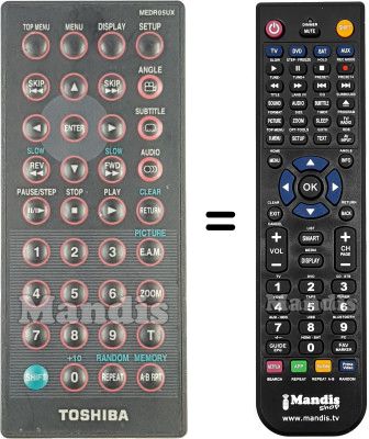 Replacement remote control MEDR05UX Replacement remote control MEDR05UX
