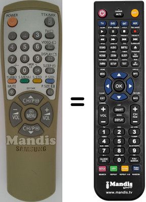 Replacement remote control 00104 K