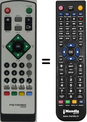Gleichwertige Fernbedienung Metronic ZAPBOX SINGLE 4.2