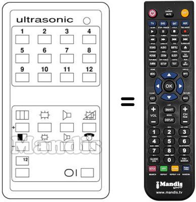 Gleichwertige Fernbedienung 090800100