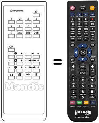 Replacement remote control 105-045D