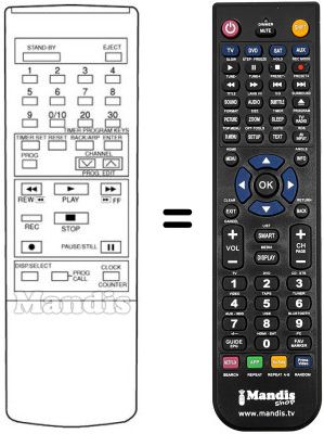 Replacement remote control 108014000