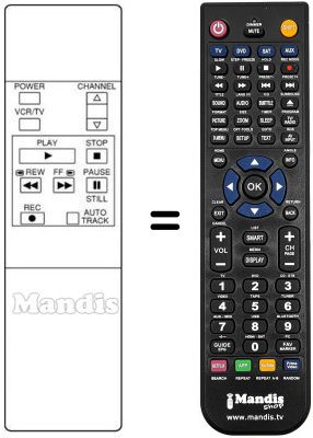 Replacement remote control 143.9.4100.62982
