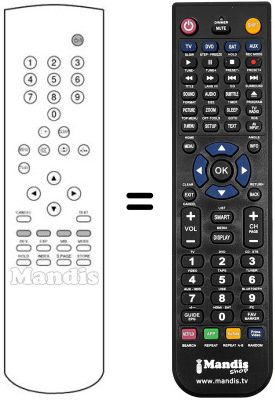 Replacement remote control Ingelen 37 H2 VT Replacement remote control Ingelen 37 H2 VT