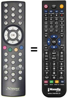 Gleichwertige Fernbedienung Strong SRT 5507 MHP