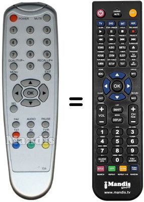 Replacement remote control Kathrein UFE 371 / S