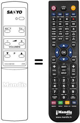 Replacement remote control 1AV0U10B01000