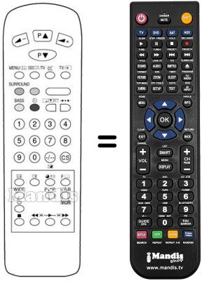 Replacement remote control SXMR
