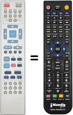 Gleichwertige Fernbedienung RC 2521