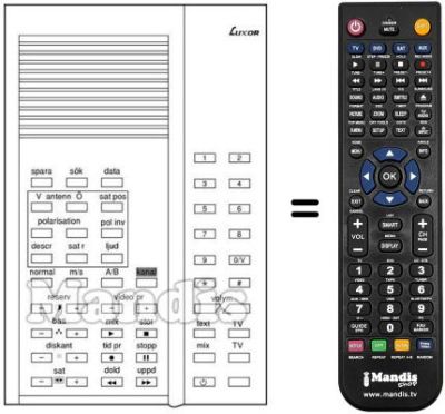 Gleichwertige Fernbedienung 210 1006-21