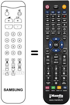 Replacement remote control Samsung CB 5062 A