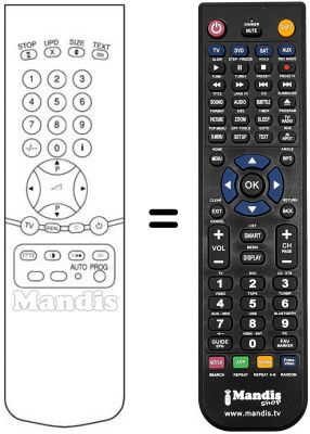 Replacement remote control 9177.810.007