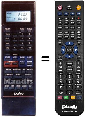 Gleichwertige Fernbedienung 143.9.4100.68920