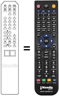 Replacement remote control 8655120