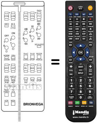 Replacement remote control 660.01.0222