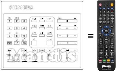 Gleichwertige Fernbedienung 754071