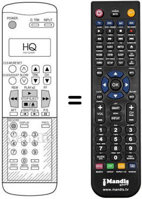 Replacement remote control 9099-625-734