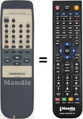 Gleichwertige Fernbedienung 97P1R2BT05