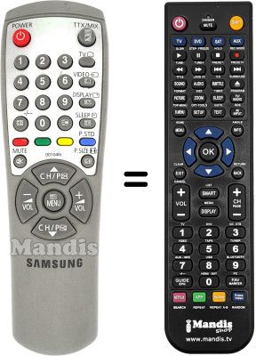 Replacement remote control Samsung CB 21F32T