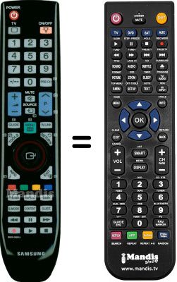 Gleichwertige Fernbedienung BN59-00691A
